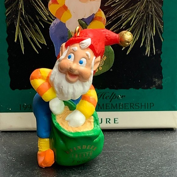 Hallmark Rudolph's Helper, Miniature Keepsake Christmas Ornament From 1996 - Picture 3 of 9